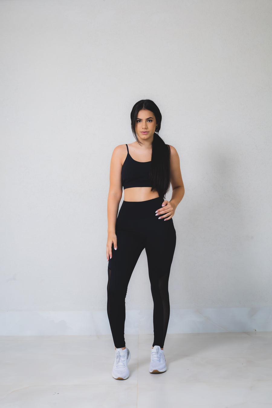 Legging Tulipa detalhe lateral em tule
